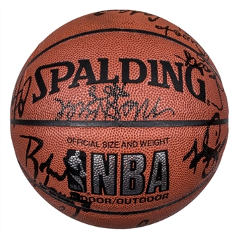 1994 Houston Rockets NBA Champions Team Signed Spalding Basketball With 13 Signatures Including Olajuwon & Tomjanovich (Beckett)